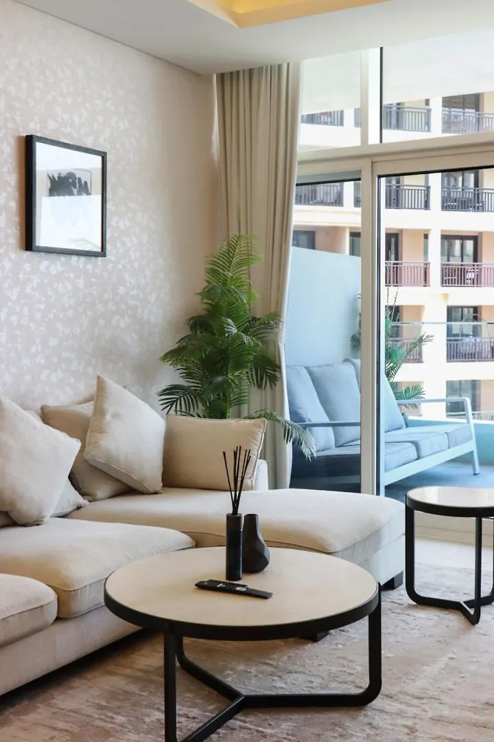 Livbnb-Premium 1B With Burjalarab Views In Mina Dubai Apartment